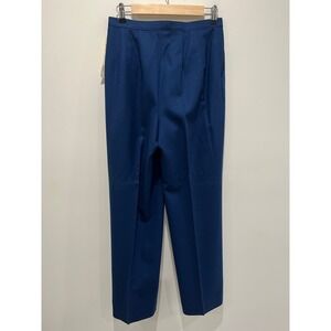 Vtg Pendleton Town and Country‎ Clothes Virgin Wool Blue Pants Size 12 NEW USA